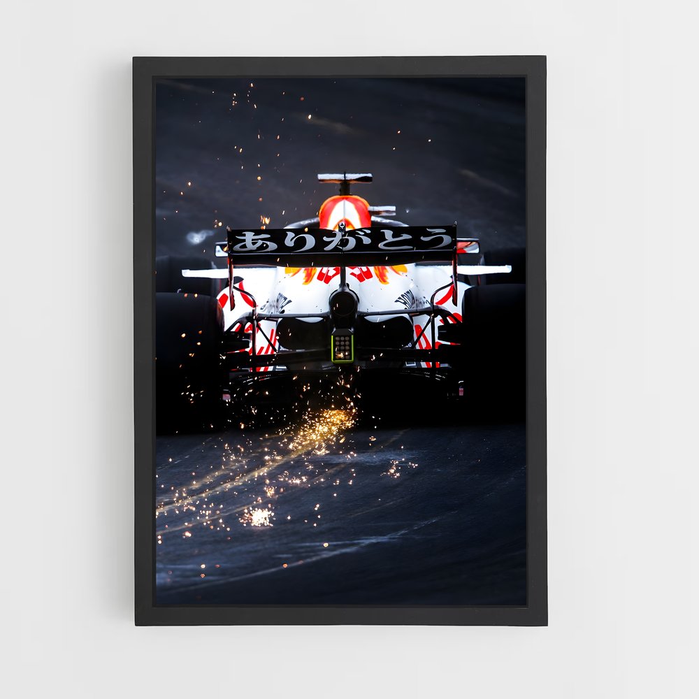Poster Ascension Électrisante – affiche Voitures de Formule 1 (vue 2)